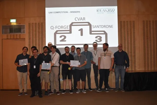 The team on the ICUAS 2023 podium